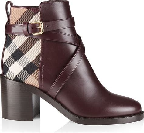 burberry pryle boots|Burberry New Pryle House Check & Leather Ankle Boots.